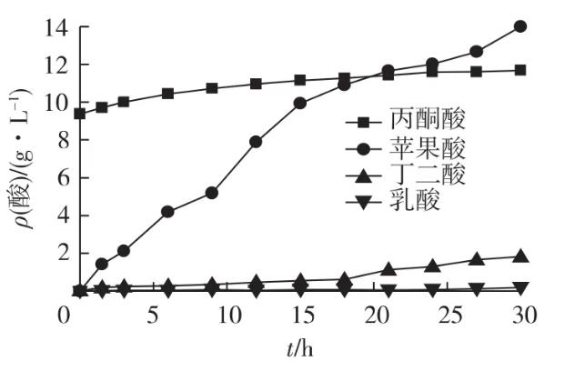 重組大腸桿菌E.coli B0013-1050的琥珀酸生成新途徑，L-蘋果酸產(chǎn)量提高到14 g/L
