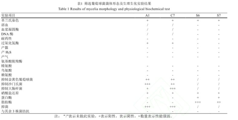 自然發(fā)酵鲊肉粉中篩選乳酸菌和葡萄球菌生長(zhǎng)曲線及生物學(xué)特性（二）